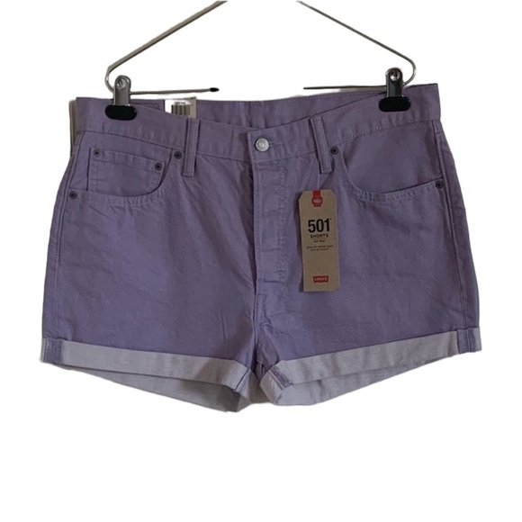 Levi’s 501 Women’s Purple Shorts - Picture 1 of 11